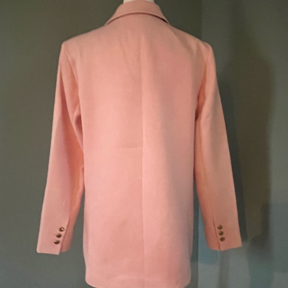 Women's Pink Double-Breasted Blazer - Companion Piece - Picture 3 of 6